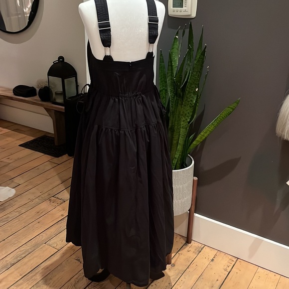 Madewell Black Halter Tiered MIDI Sundress Size 4 - Picture 6 of 10